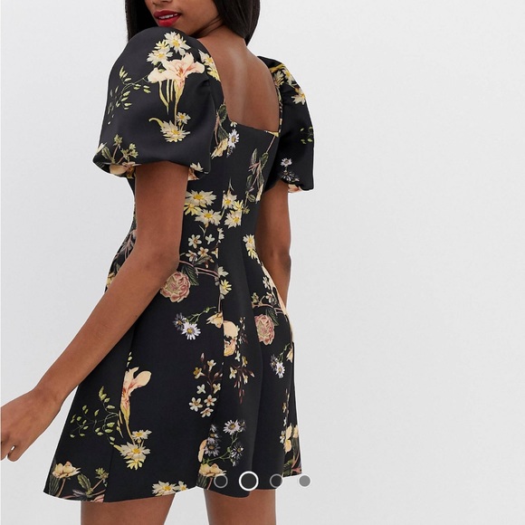 ASOS Floral Neoprene Dress - Picture 4 of 7